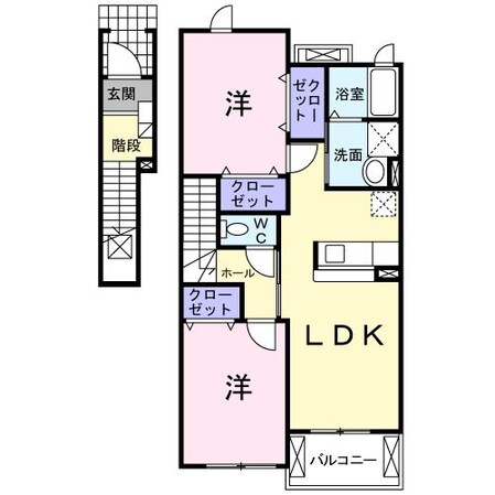 ソレイユⅠの物件間取画像